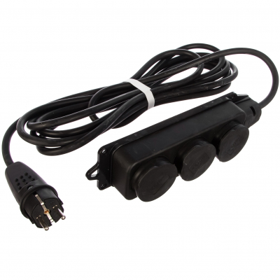 Изображение товара Удлинитель ТМ Союз 3 гнезда 4000 Вт з/к КГ IP-44 40м