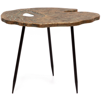 Изображение товара Столик приставной Glasar 55x41x42см элегантный металлический дизайн