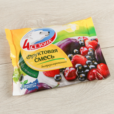 Изображение товара Смесь Фруктовая 4 Сезона быстрозамороженная 300 г