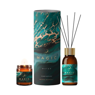 Изображение товара Арома набор-ритуал для интерьера Magic 5 Elements Water с ароматической свечой и диффузором Изображение товара Арома набор-ритуал для интерьера Magic 5 Elements Water с ароматической свечой и диффузором