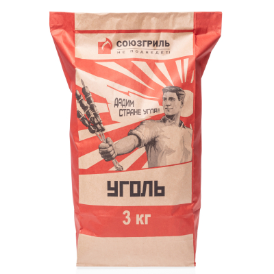 Изображение товара Уголь СОЮЗГРИЛЬ 3 кг для мангала и гриля