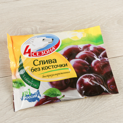 Изображение товара Слива быстрозамороженная 4 Сезона без косточки 300 г