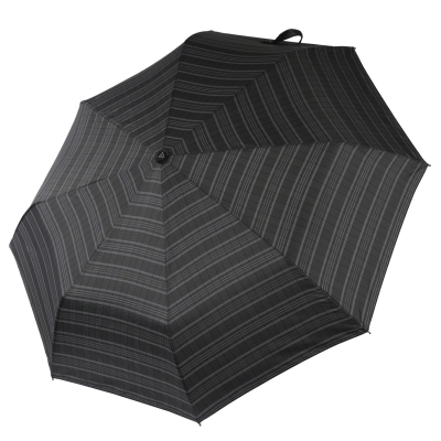 Изображение товара Мужской автоматический зонт Fabretti 3 сложения клетка серебристый легкий надежный