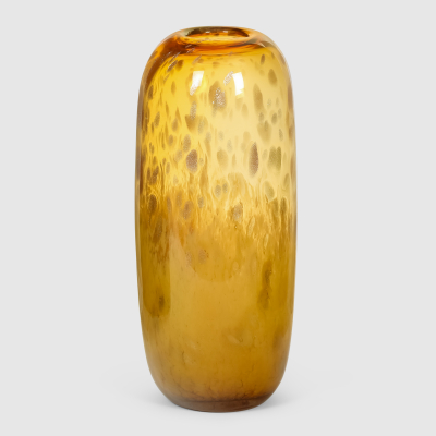 Изображение товара Ваза Tognana Kabor 33 см Желтая стеклянная декоративная ваза