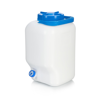 Изображение товара Фляга ElfPlast Aqualine 20 л с краном белая пластиковая Изображение товара Фляга ElfPlast Aqualine 20 л с краном белая пластиковая