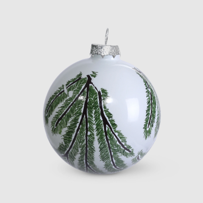 Изображение товара Новогодний стеклянный шар диаметром 8 см Baoying yiwen для елки