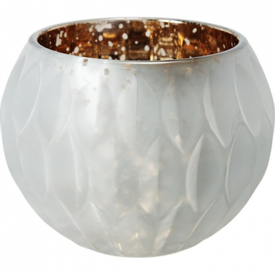 Изображение товара Подсвечник Glasar 15х15х11см белый