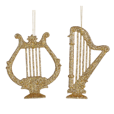 Изображение товара Подвеска Goodwill Арфа золотая 18 см елочные игрушки украшение для елки