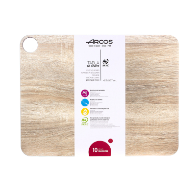 Изображение товара Доска разделочная Arcos Accessories 42,7х32,7 см из дерева для кухни Изображение товара Доска разделочная Arcos Accessories 42,7х32,7 см из дерева для кухни