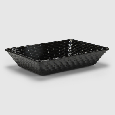 Изображение товара Корзинка для хлеба Kulsan Hena black 28x20 см из меламина