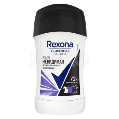 Изображение товара Дезодорант-антиперспирант стик Rexona Ультраневидимый 40мл