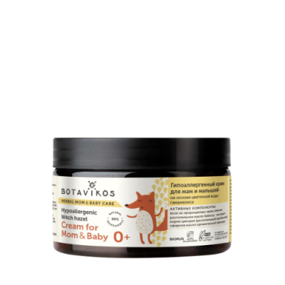 Изображение товара Крем Botavikos для мам и малышей с водой гамамелиса 250 мл - гипоаллергенный уход