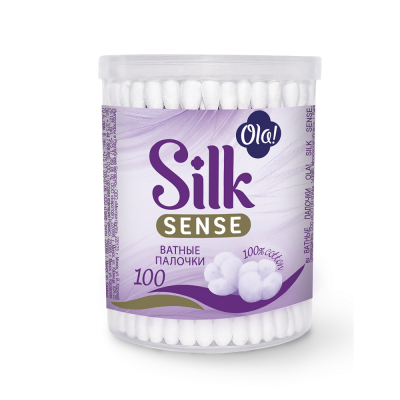 Изображение товара Ватные палочки Ola! Silk Sense 100 шт в банке