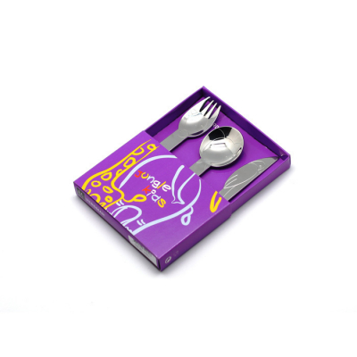 Изображение товара Детский набор столовых приборов Herdmar Jungle 3 предмета из нержавеющей стали