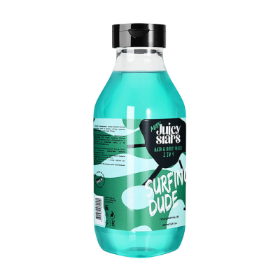 Изображение товара Гель-шампунь Juicy Stars 2в1 мужской зеленый 400 мл Изображение товара Гель-шампунь Juicy Stars 2в1 мужской зеленый 400 мл