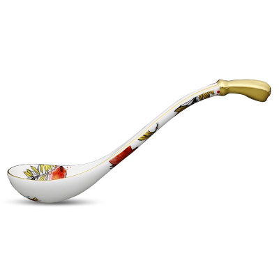 Изображение товара Половник Empire Гранатовый сад 25 см из премиального фарфора