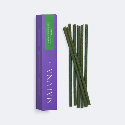 Изображение товара Свечи магические MALUNA зеленые базилик 7 шт