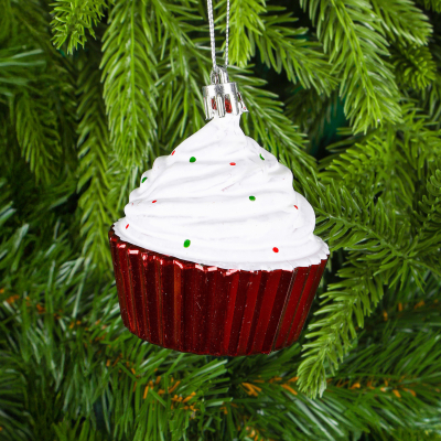 Изображение товара Украшение ёлочное Ad trend кекс 7x7 см подвесное из полистирола