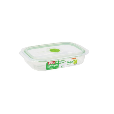 Изображение товара Контейнер пищевой Decor 900 мл прямоугольный с клапаном для хранения и микроволновки Изображение товара Контейнер пищевой Decor 900 мл прямоугольный с клапаном для хранения и микроволновки