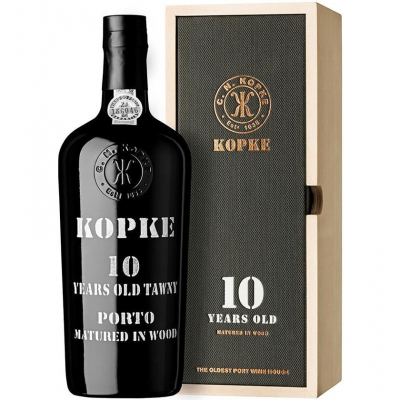 Изображение товара Портвейн Kopke, 10 Years Old Porto, gift box 0,75 л
