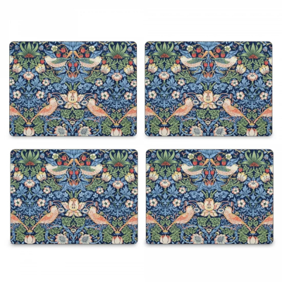 Изображение товара Набор плейсматы Pimpernel Дрозды синий 40х29 см, 4 шт