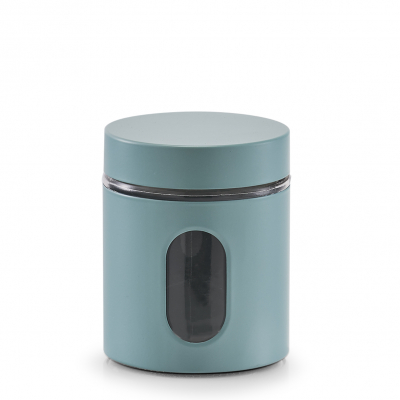 Изображение товара Банк для продуктов Zeller эвкалипт 600 мл стекло металл герметичная крышка