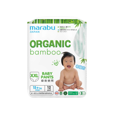 Изображение товара Подгузники-трусики Marabu Bamboo XXL для детей 15+ кг Изображение товара Подгузники-трусики Marabu Bamboo XXL для детей 15+ кг
