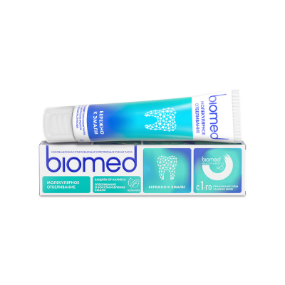 Изображение товара Зубная паста BioMed отбеливание и восстановление эмали лесная мята 65 г