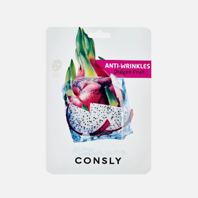 Изображение товара Маска тканевая для лица Consly антивозрастная с экстрактом драгонфрута 20 мл Изображение товара Маска тканевая для лица Consly антивозрастная с экстрактом драгонфрута 20 мл