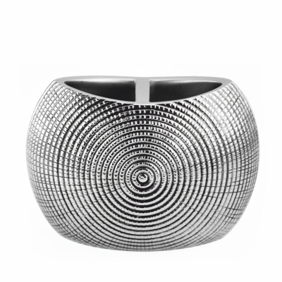 Изображение товара Стакан для зубных щеток Wasserkraft серебряный 13х8,5х9 см