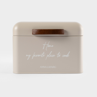 Изображение товара Хлебница Anna Lafarg Retro, квадратная, бежевая, 20х20х14 см 