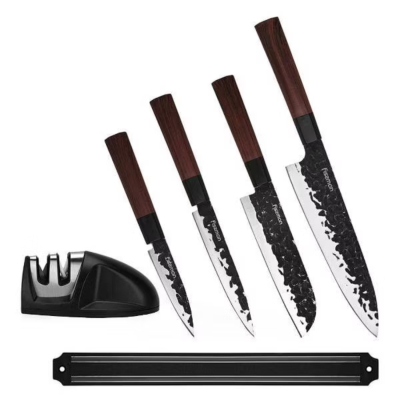 Изображение товара Набор ножей Fissman Kendo 6 предметов планка и точилка лx30cr13