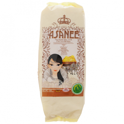 Изображение товара Тайский рис Asanee длиннозерный, 1 кг - Высококачественный рис для ароматных блюд