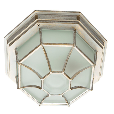 Изображение товара Уличный настенный светильник Arte Lamp Pegasus A3121PF-1WG бело-золотой IP44 для архитектурных объе