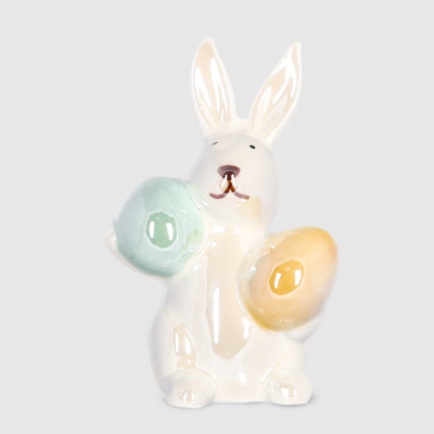 Изображение товара Кролик Crocus с 2 яйцами керамика 6,3x4,5x11 см Изображение товара Кролик Crocus с 2 яйцами керамика 6,3x4,5x11 см