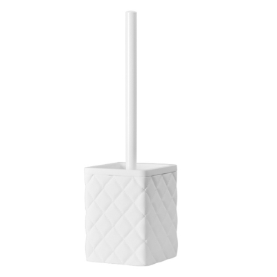 Изображение товара Щетка для унитаза WasserKRAFT Fulda белая металлическая и полирезин