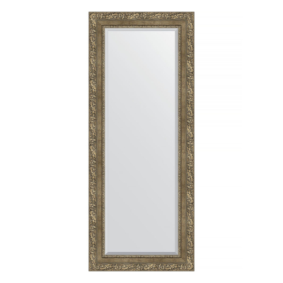 Изображение товара Зеркало с фацетом в багетной раме Evoform виньетка античная латунь 85 мм 55х135 см 