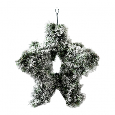 Изображение товара Декоративный новогодний венок Kaemingk звезда 90 см из бумаги