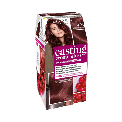 Изображение товара Краска для волос L'Oreal Casting Creme Gloss стойкая Ледяная Сангрия 426 Изображение товара Краска для волос L'Oreal Casting Creme Gloss стойкая Ледяная Сангрия 426