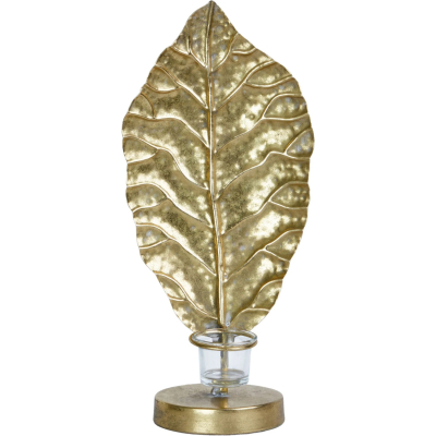 Изображение товара Подсвечник лист Glasar 19х14х41 см
