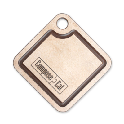 Изображение товара Подставка для горячего ComposeEat порфир кремовый 10x10 см комфорт и защита кухни