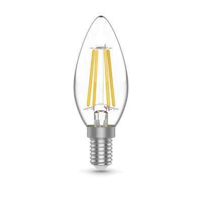 Изображение товара Лампа LED Gauss Basic Filament Свеча 5,5W 510lm Е14 2700K