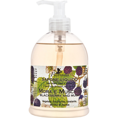 Изображение товара Жидкое мыло Florinda Фруктовая страсть Ежевика и Мускус 500 мл Изображение товара Жидкое мыло Florinda Фруктовая страсть Ежевика и Мускус 500 мл