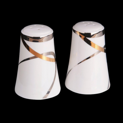 Изображение товара Набор для соли и перца Hankook Аврора, 2 предмета из костяного фарфора