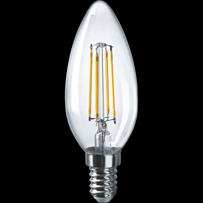 Изображение товара Лампа Navigator filament свеча 4Вт E14 холодный свет