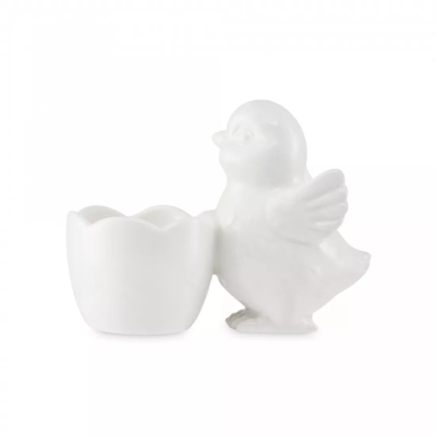 Изображение товара Подставка Decor de table для яйца цыпленок керамика 11,5х9 см белая