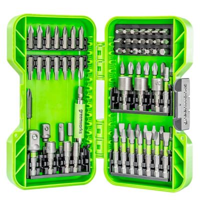 Изображение товара Набор бит Greenworks 2944407 из 70 предметов для электроинструментов