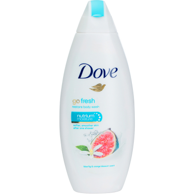 Изображение товара Душевой гель Dove Go Fresh Инжир и лепестки апельсина 250 мл для всего тела Изображение товара Душевой гель Dove Go Fresh Инжир и лепестки апельсина 250 мл для всего тела