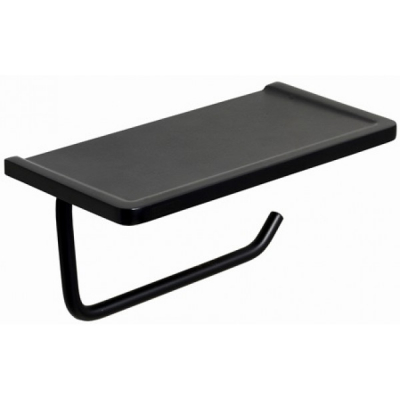 Изображение товара Держатель туалетной бумаги WasserKRAFT K-1525 с полочкой для телефона черный Изображение товара Держатель туалетной бумаги WasserKRAFT K-1525 с полочкой для телефона черный