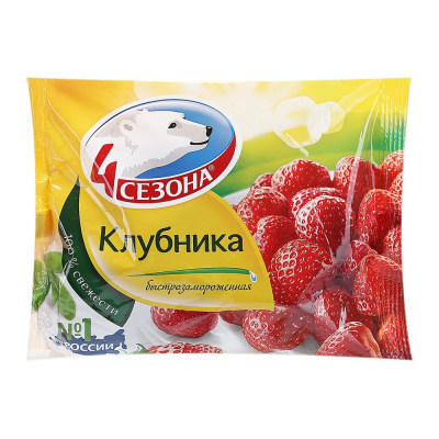 Изображение товара Клубника 4 Сезона быстрозамароженная 300 г